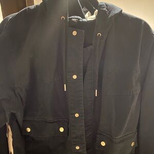 Light jacket, black denim, Size L, H&M